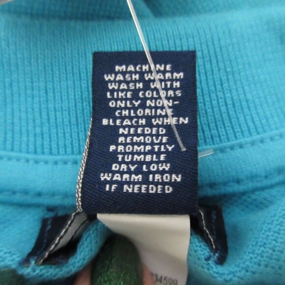 VTG Chaps Men’s Collared Short Sleeve Polo Shirt Sz Small (8) Blue 100% Cotton - Picture 6 of 7